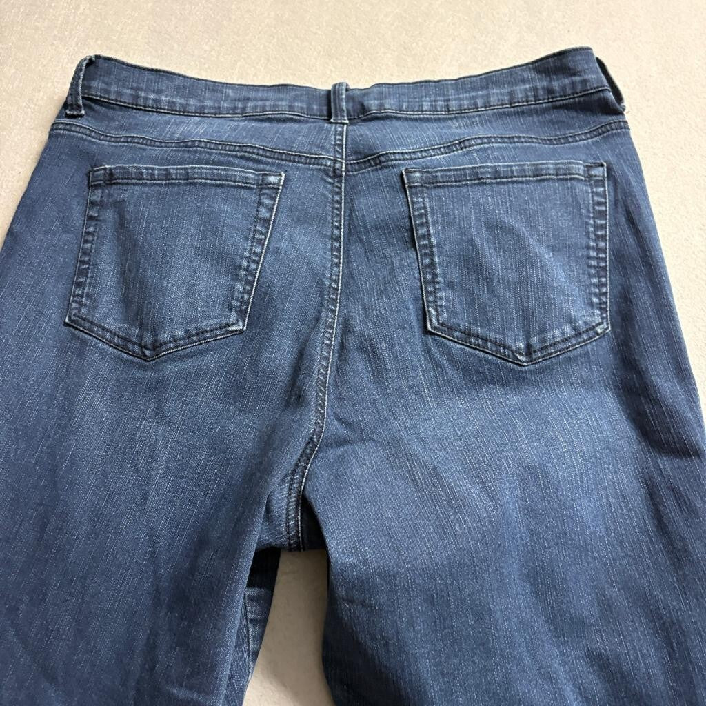 Gloria Vanderbilt Amanda Skinny Jeans Womens 16 Average Blue Denim Stretch