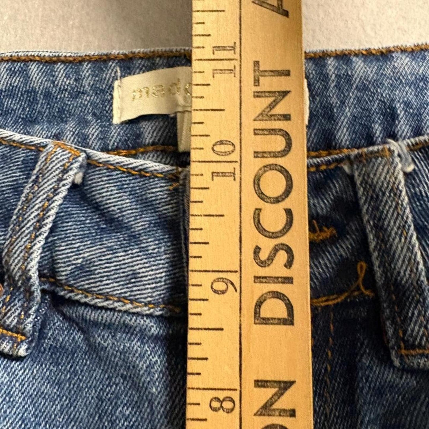 Madden Girl Distressed Boyfriend Jeans Womens Size 25 Blue Denim Ripped Hem