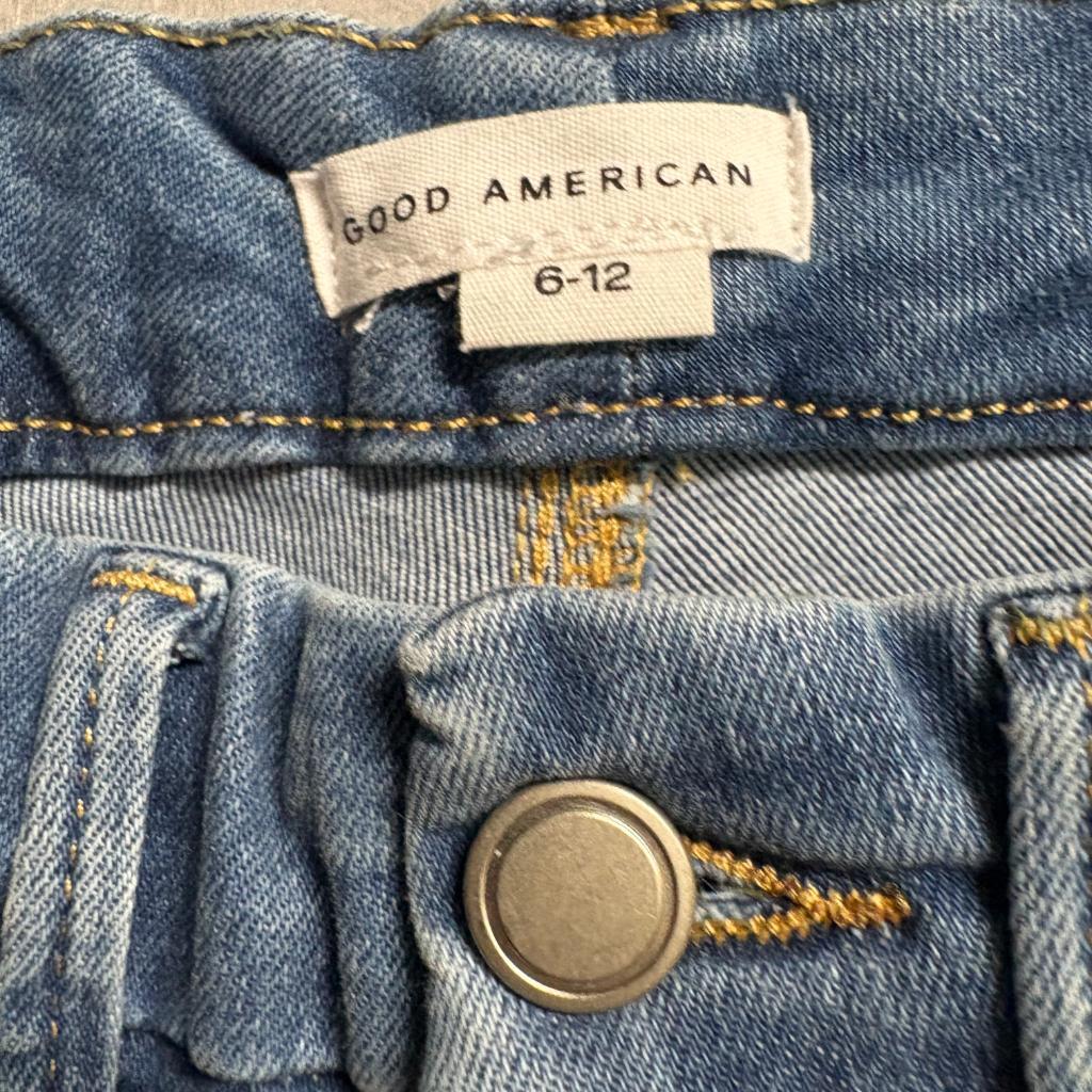 Good American Always Fits Good Legs Straight Jeans Womens 6-12 Blue Denim 27x28