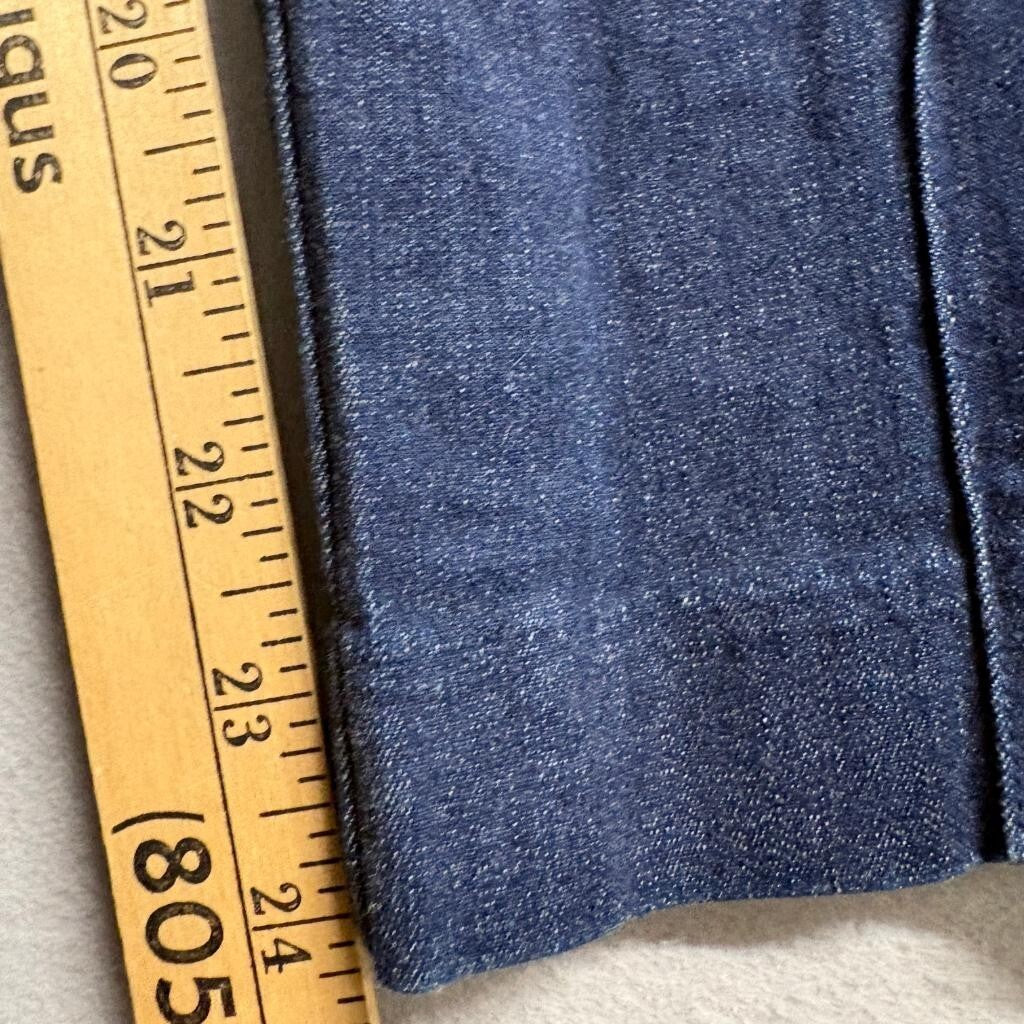 London Jean Victoria's Secret Womens Size 8 Blue Denim Stretch Cropped Pants