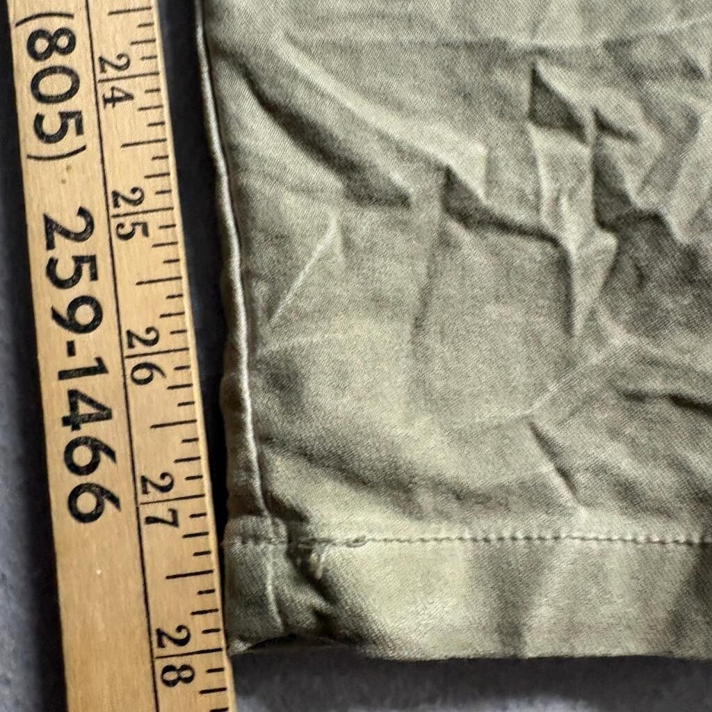 Venti6 Womens Sequin Star Patch Jogger Jeans Green Khaki Stretch Pants Size