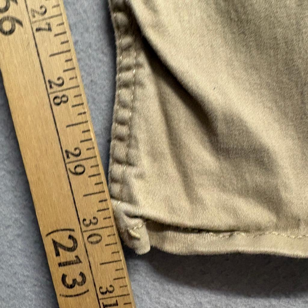 Hollister Khaki Pants Womens 9 W29 Beige Cotton Blend Low Rise Bootcut Stretch