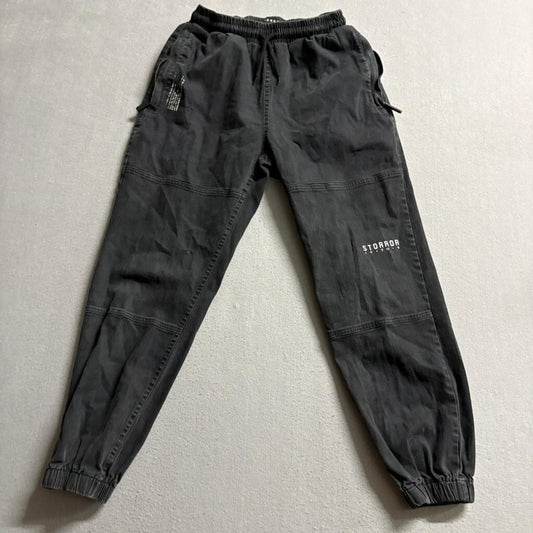 Storror Parkour Jogger Pants Womens Medium Black Elastic Waist Drawstring
