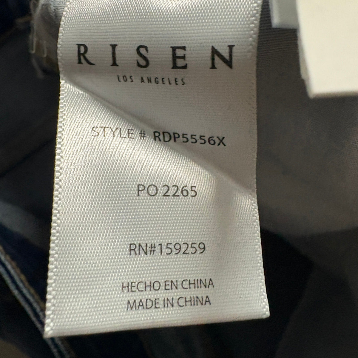 Risen Jeans Womens 2XL Dark Wash High Rise Stretch Denim Skinny Jeans NWT