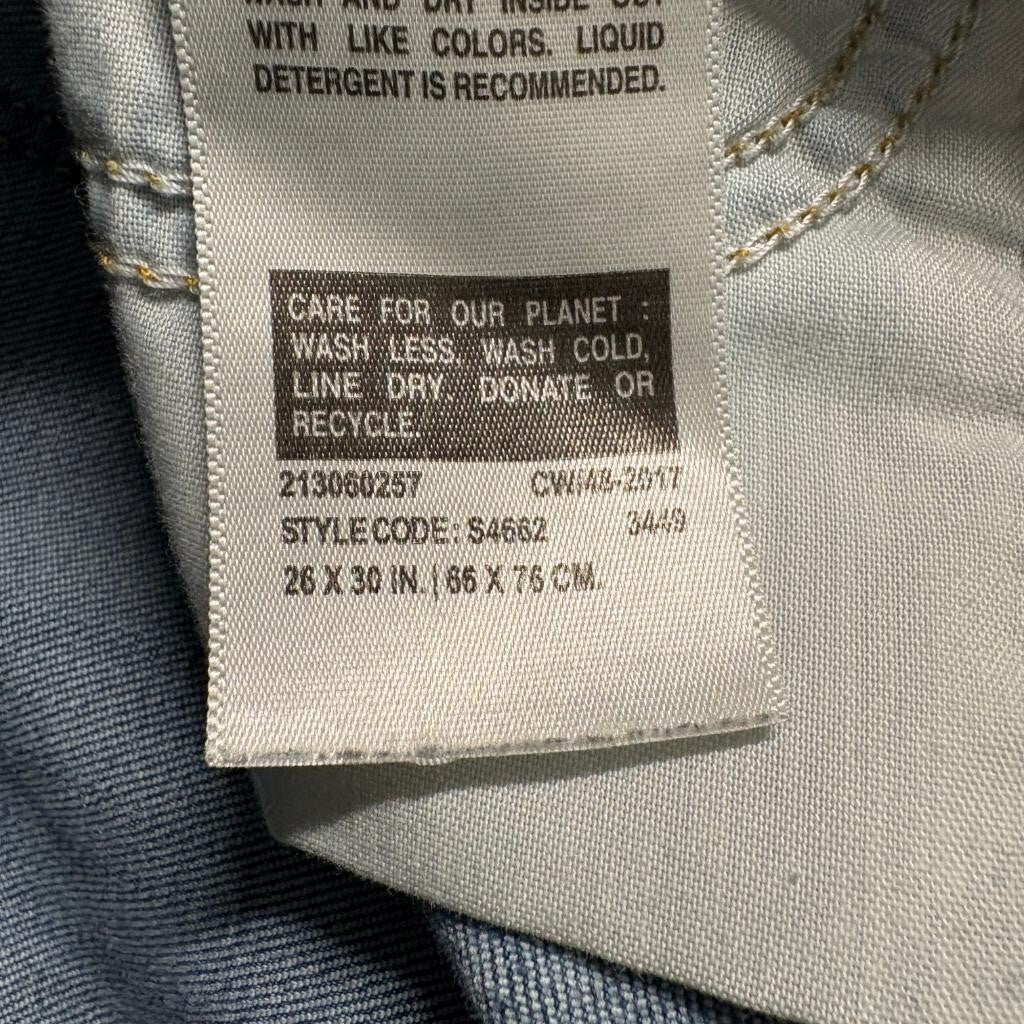 Levi's 711 Skinny Jeans Womens 26 x 30 Blue Denim Stretch Mid Rise 26x27 Actual