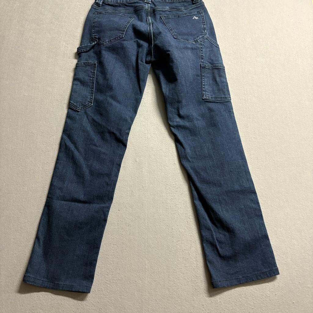 Ridgecut Toughwear Womens Carpenter Jeans Size 4 Dark Wash Denim Stretch Work