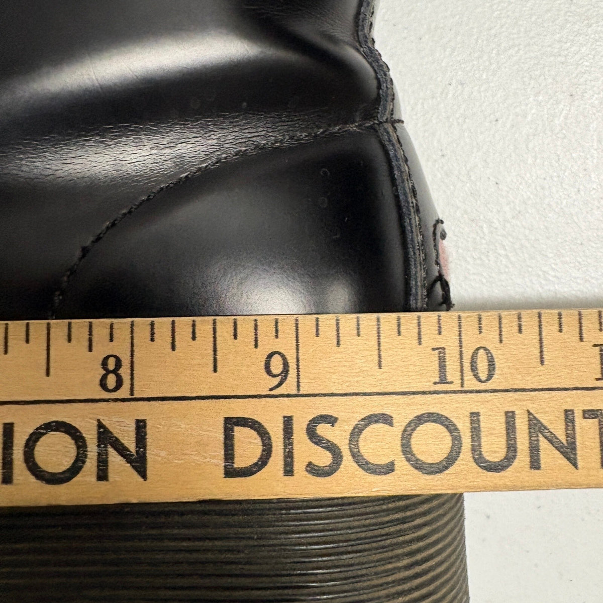 Dr Martens Lazy Oaf Devon Heart Buckle Platform Boots Black Leather Womens