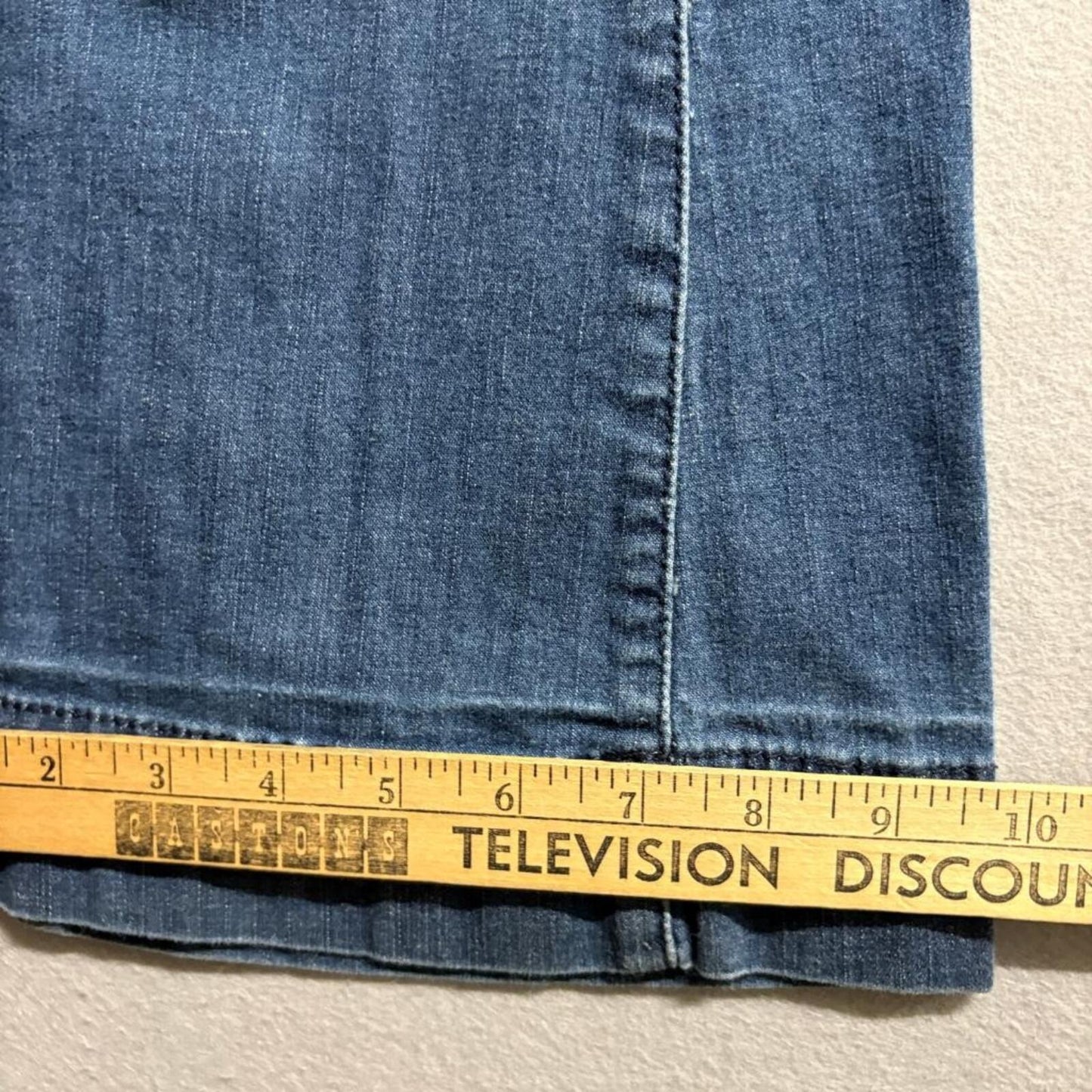 Guess Jeans Womens High Waist Flare Leg Denim Blue Stretch Corset Back Size 24