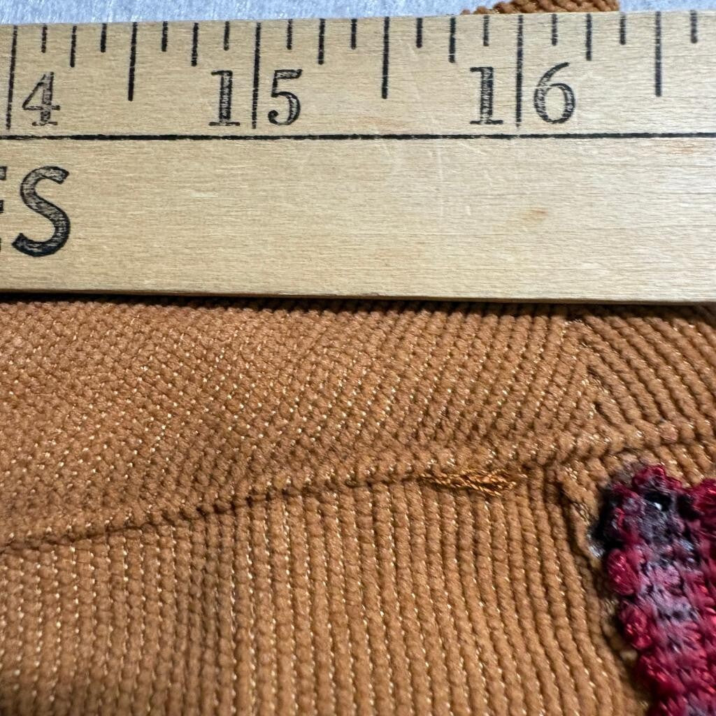 Cider Corduroy Fringe Flare Pants Womens Large Brown Red Western Boho Festival