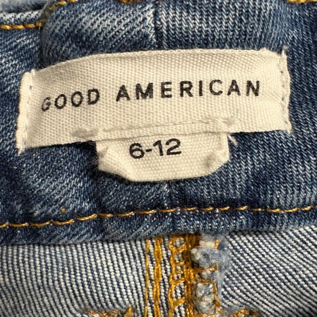 Good American Always Fits Good Legs Straight Jeans Womens Size 6-12 Blue Denim