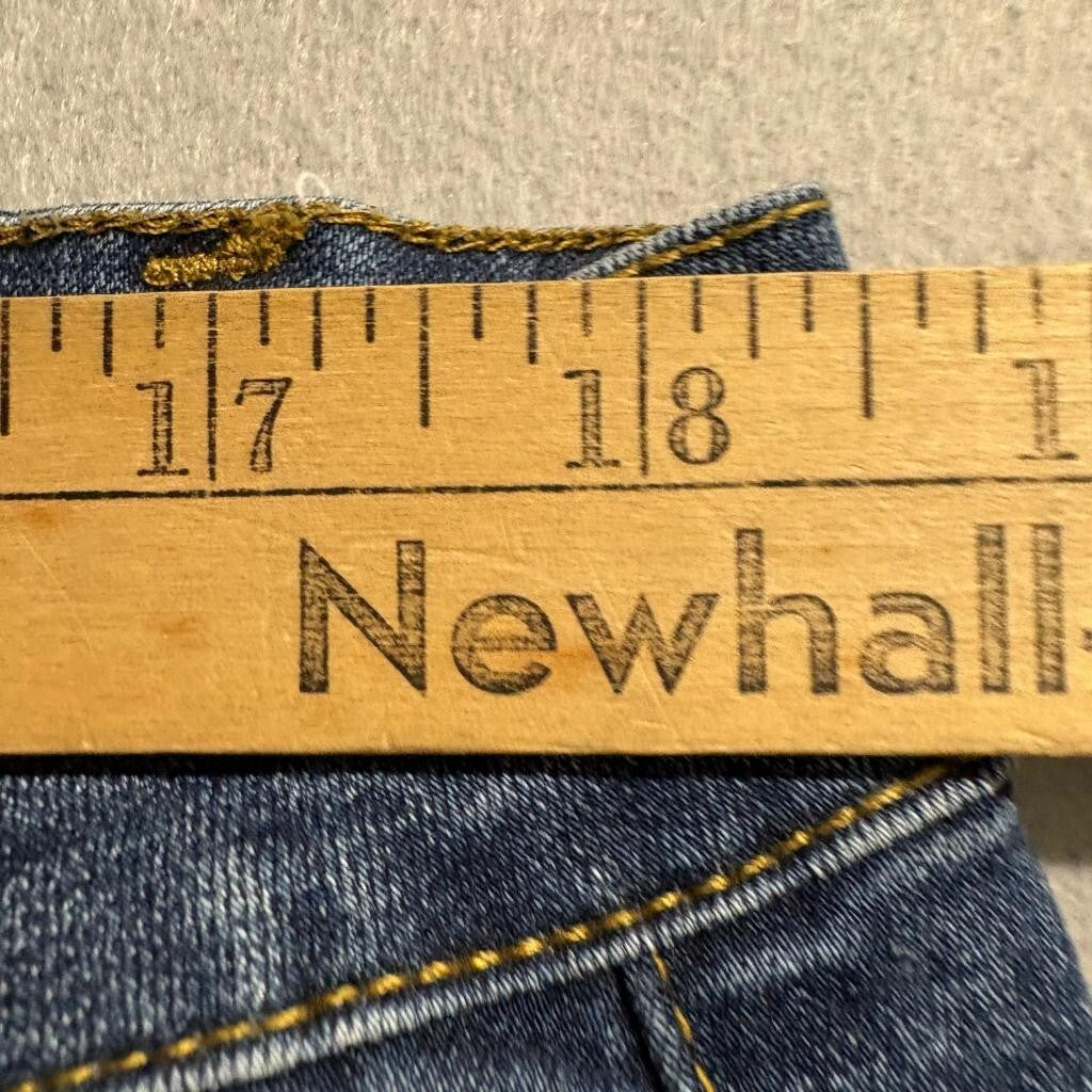 Lucky and Blessed L&B Mid Rise Boyfriend Jeans Womens Plus Size Blue Denim