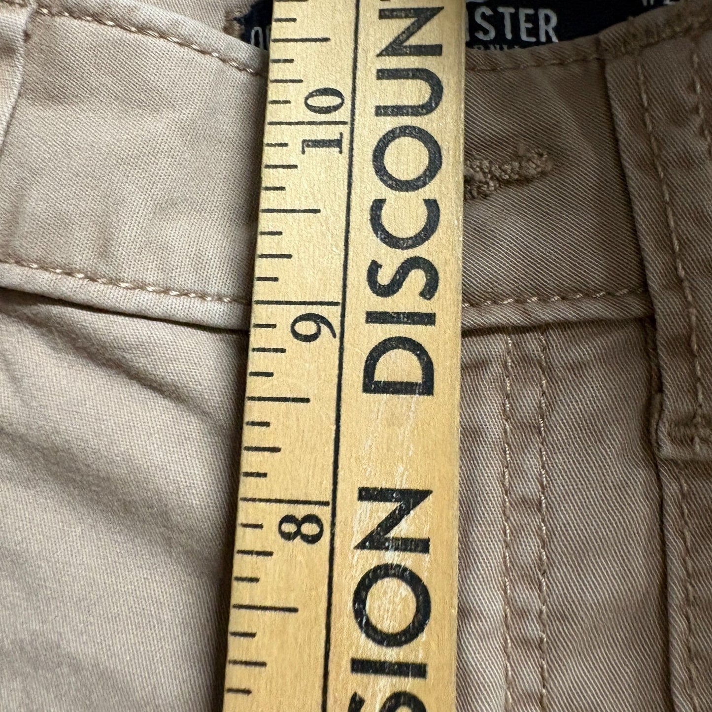 Hollister Cargo Pants Wide Leg Baggy Khaki W23 Fits Like 25x30 Y2K Utility