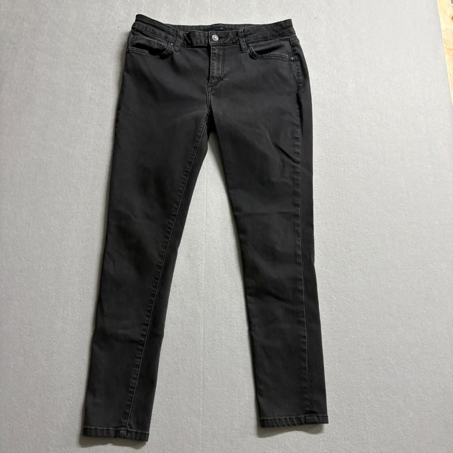 Joe's Jeans Womens 30 Black Skinny Jeans Stretch Denim Mid Rise like 31x27