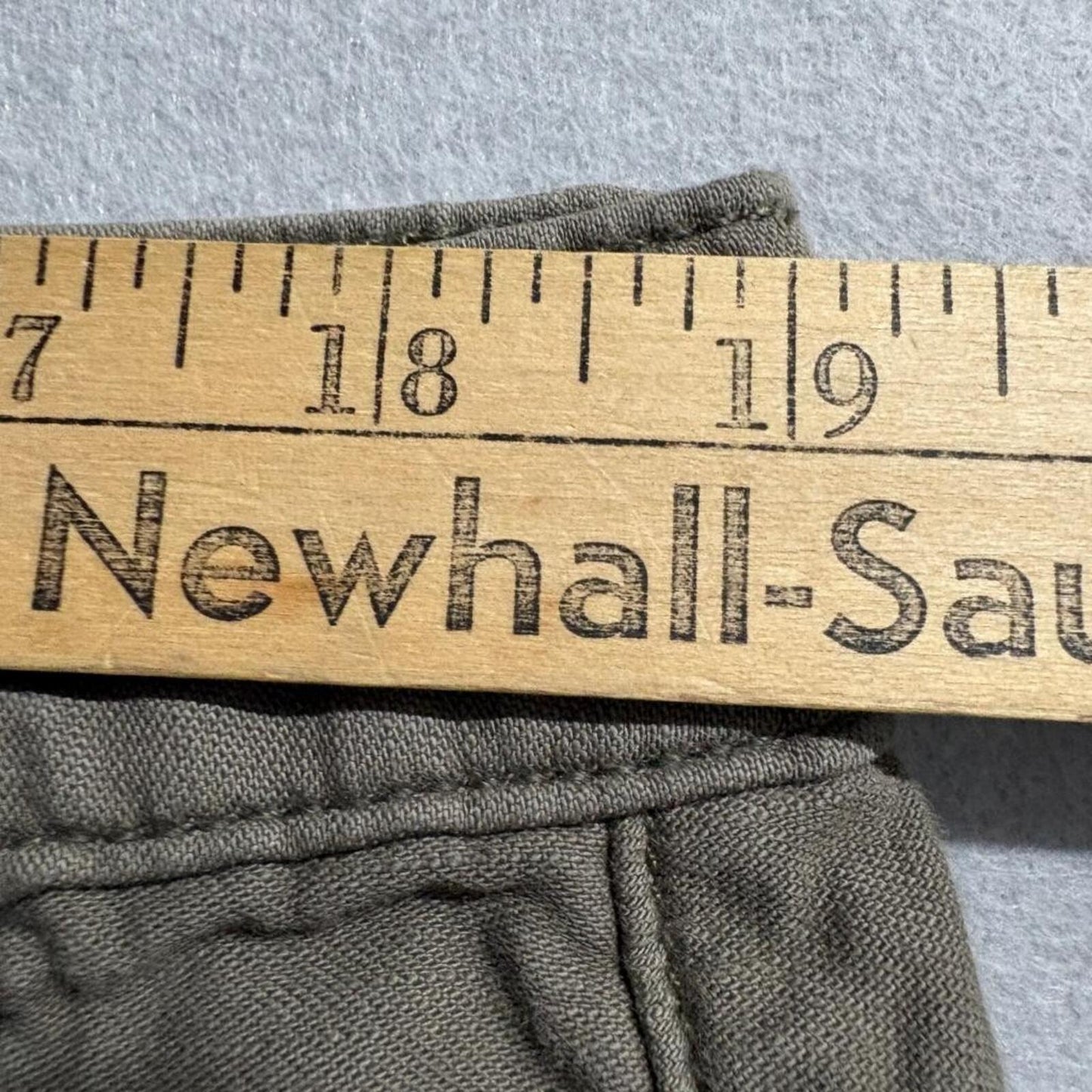 Rag & Bone New York Mens Chino Shorts Size 36 Army Green Cotton Flat Front