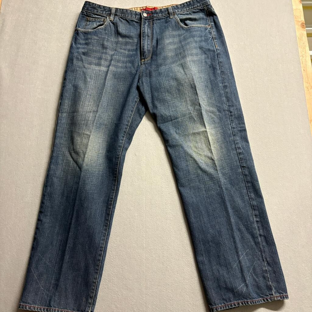 Nautica Jeans Mens 40x30 Blue Denim Straight Leg Classic Fit Pants