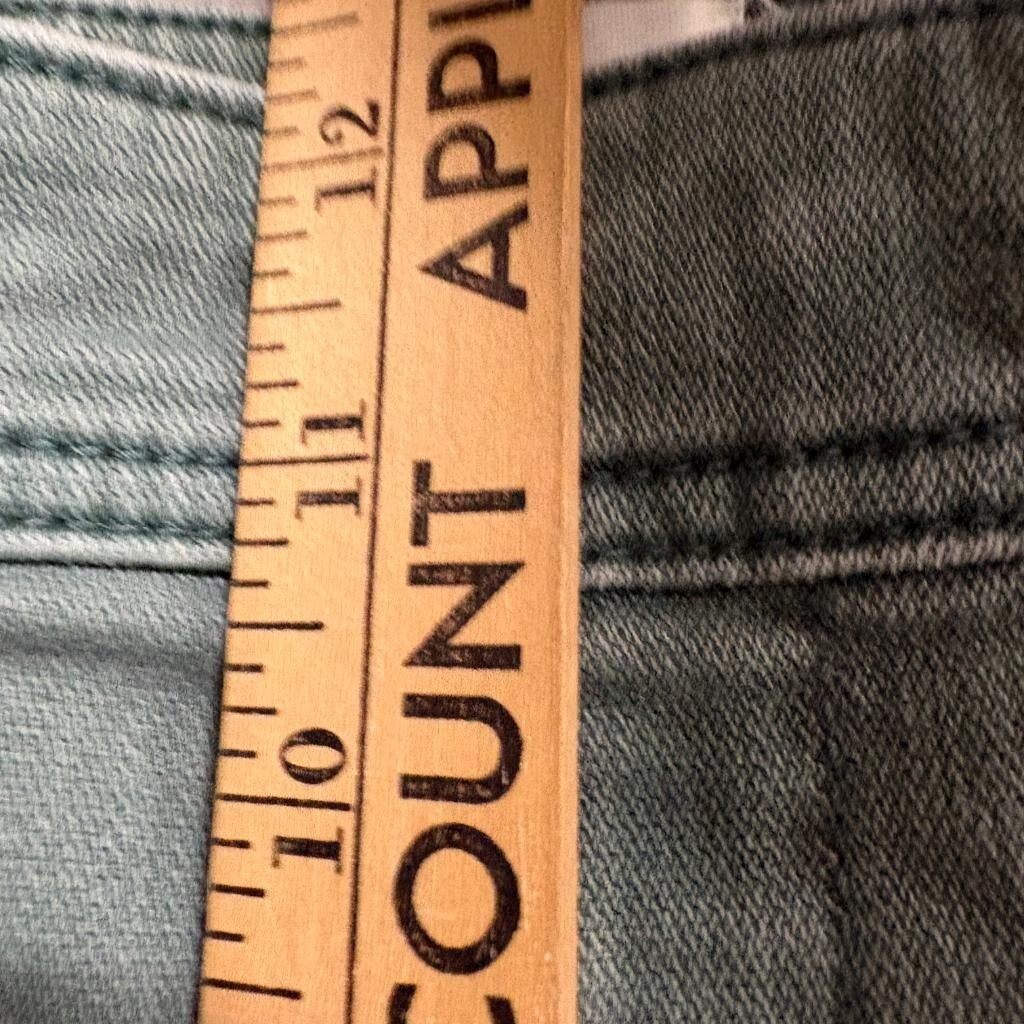 Gap Barrel Khaki Pants Womens 12 Tall Green Utility High Rise Stretch Carpenter