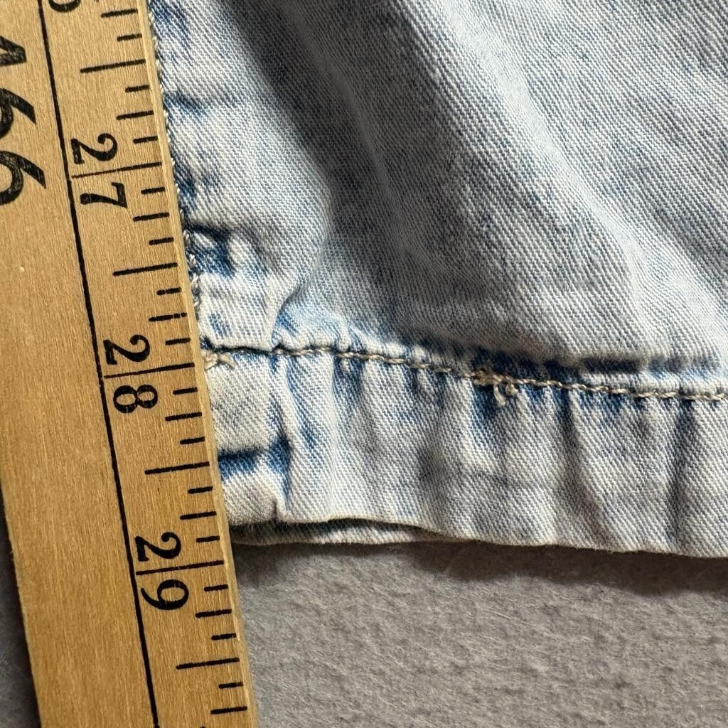 FRAME Le Baggy Palazzo Jeans Womens 25 Aries Light Wash Cotton Linen Wide Leg