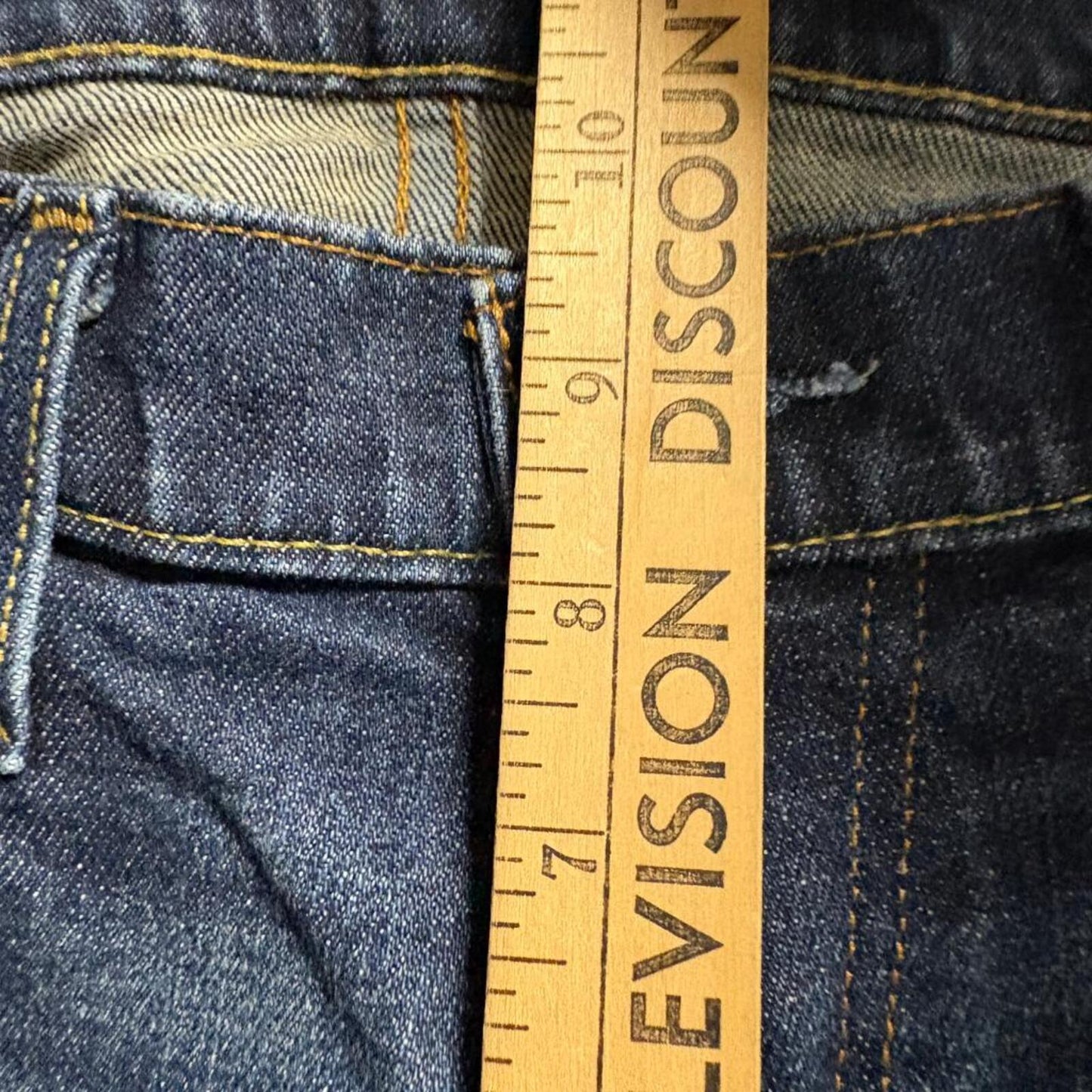 Hollister Slim Straight Jeans Mens 32x30 Dark Wash Blue Stretch Denim Pants