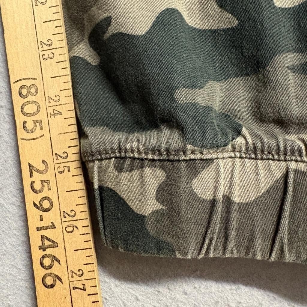 Levi's Boys Camo Jogger Pants Size L 12-13 Years Green Camouflage Stretch