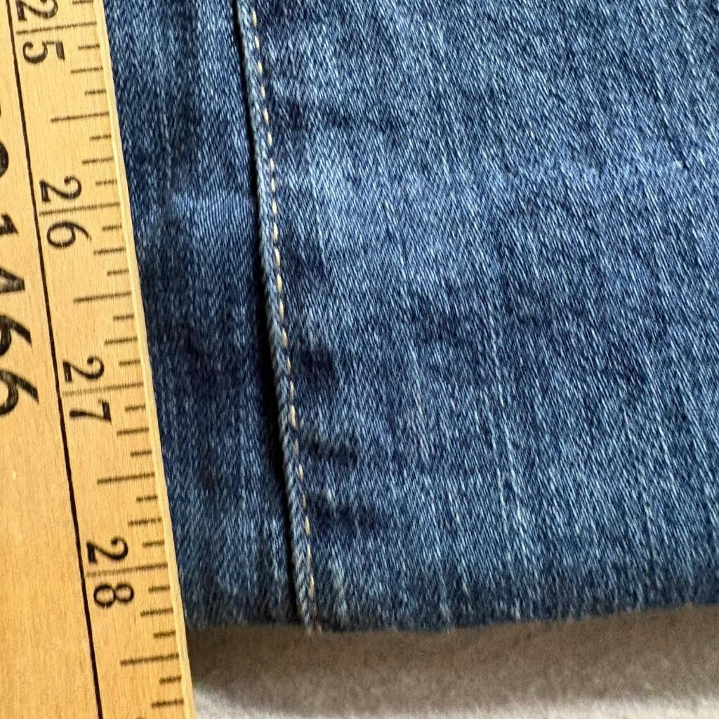 Smith's Workwear Dungarees Jeans Womens 10 Blue Denim Bootcut Stretch 32x28