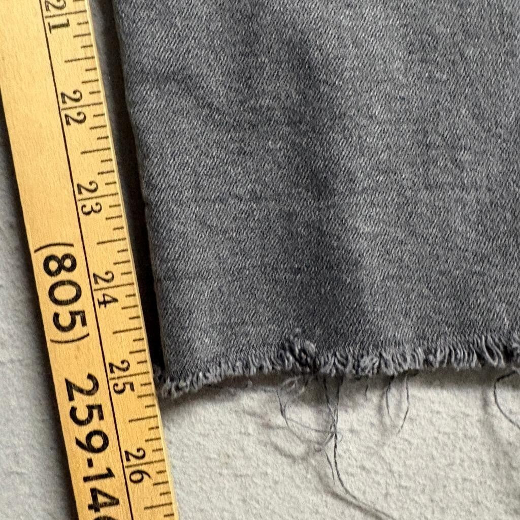 We The Free Free People Embroidered Jeans Womens 26 Gray Raw Hem Floral Crop