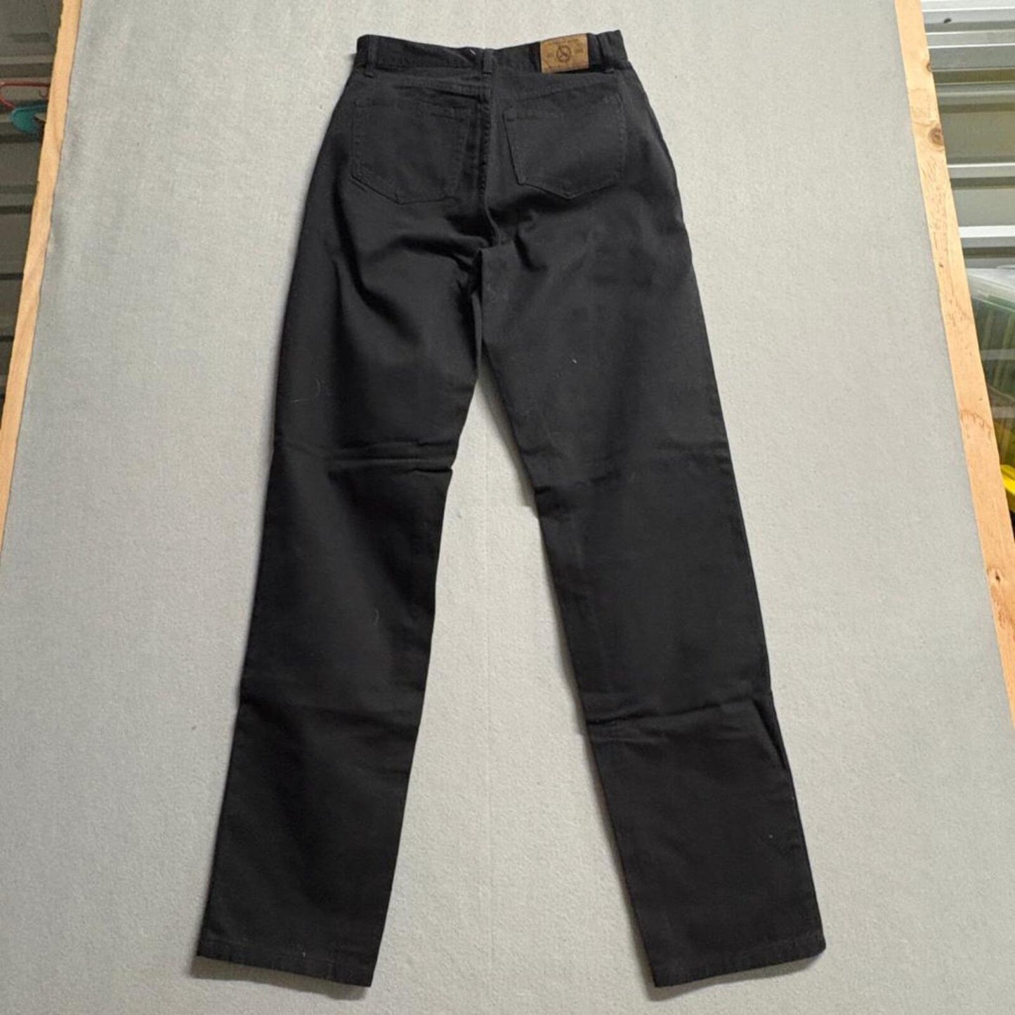 Eddie Bauer Loose Fit Jeans Womens Tall 10 Black Denim High Rise Straight Leg