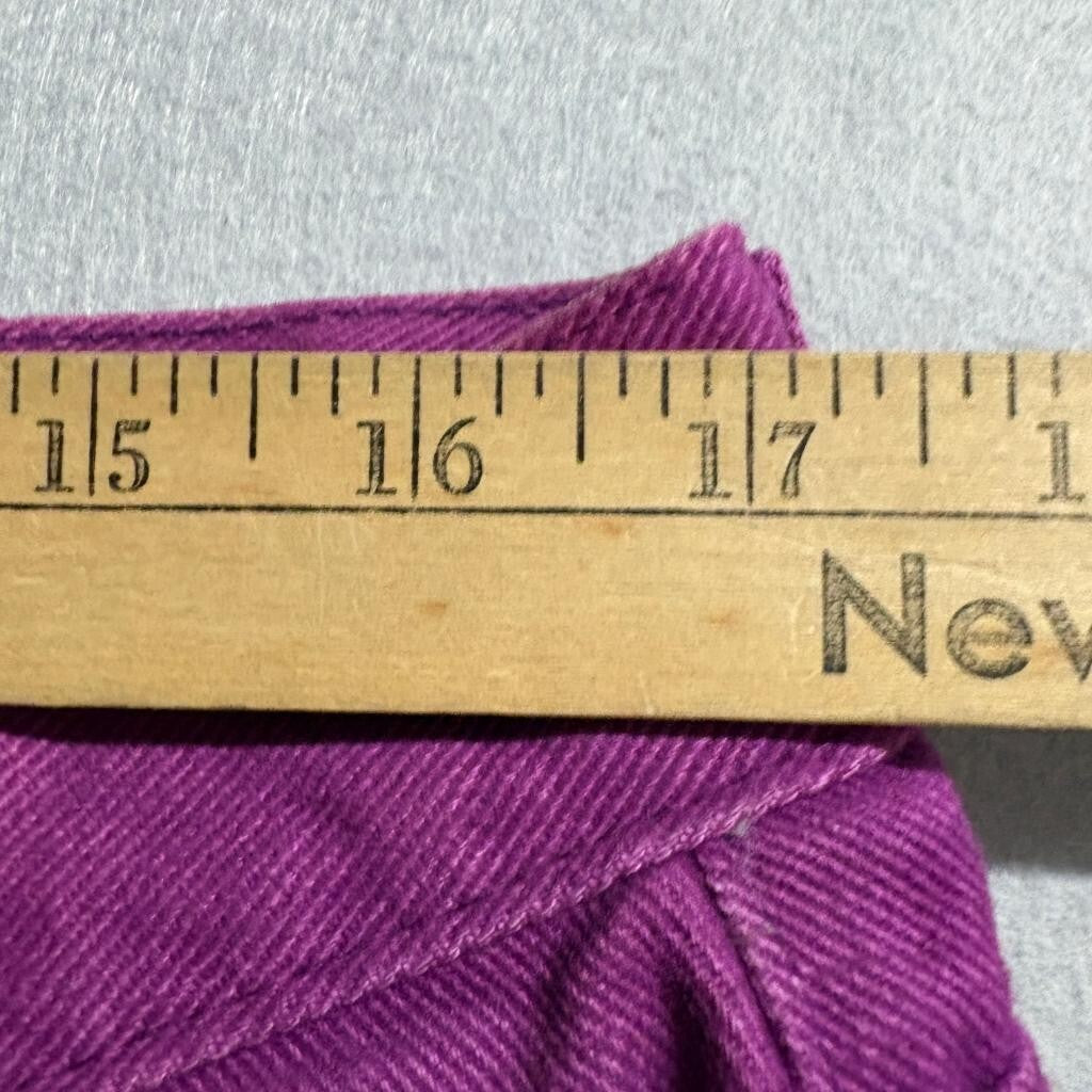 Vintage Hugo Boss Purple Denim Jeans Womens 36L High Rise Straight Leg Made in