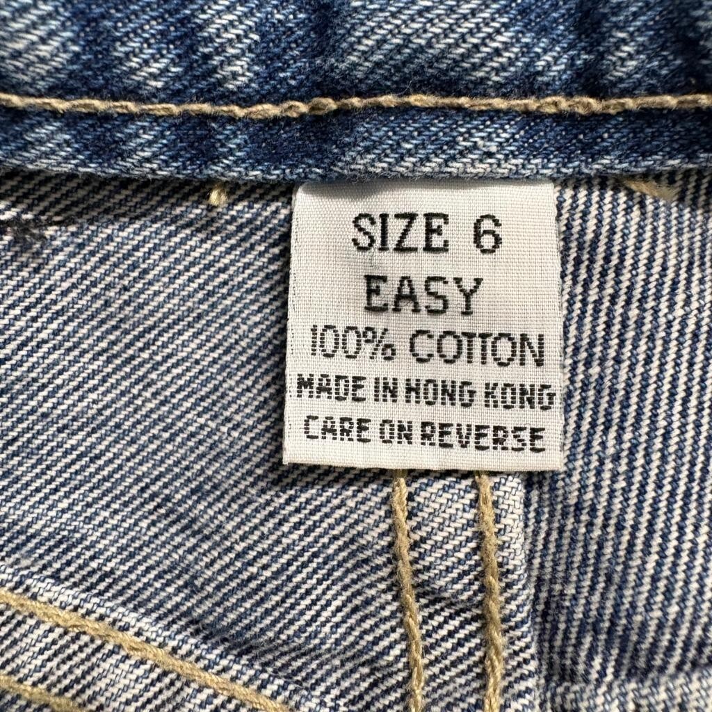Vintage NY Jeans Womens Size 6 Easy High Rise Tapered Mom Blue Denim Hong Kong
