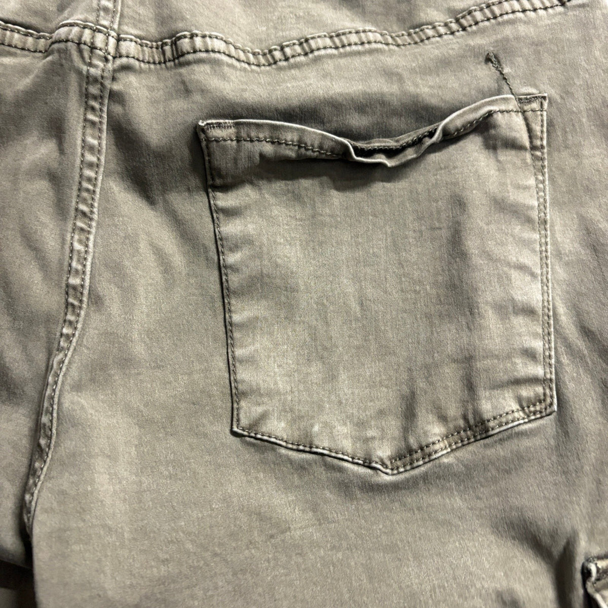 Mossimo Denim High Rise Jegging Cargo Pants Womens 14/32 Olive Green Stretch