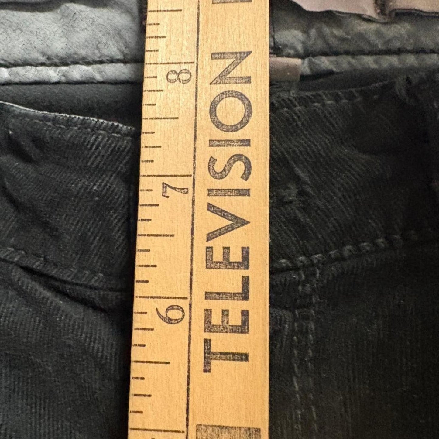 Paige Verdugo Jegging Womens 26 Black Corduroy Skinny Pants Stretch Made in USA