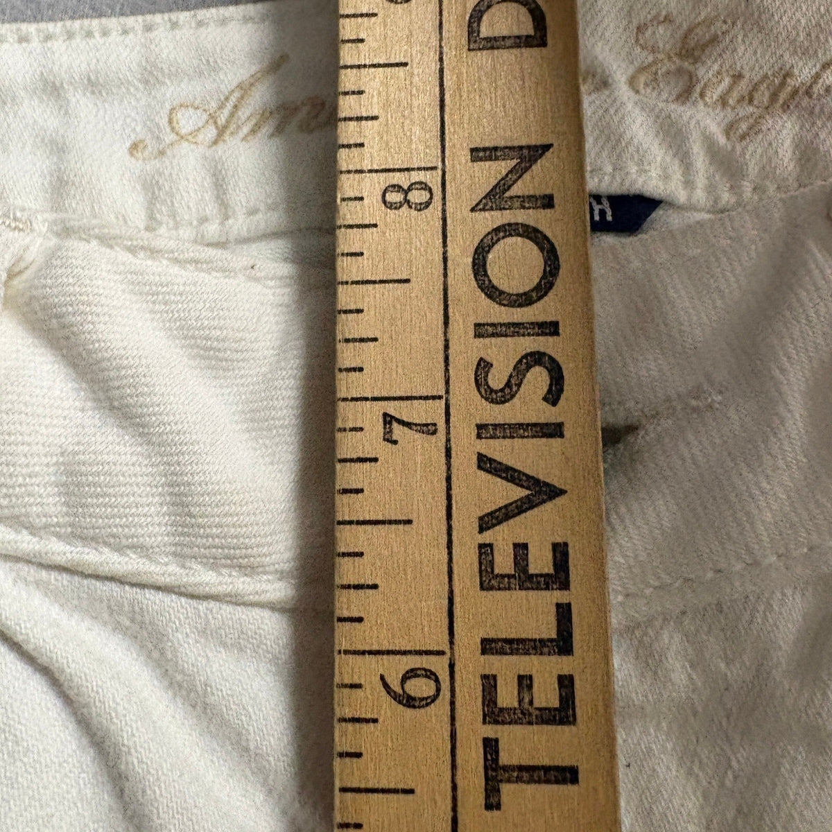 American Eagle Outfitters Womens Skinny Jeans Size 6 Regular White Stretch Denim