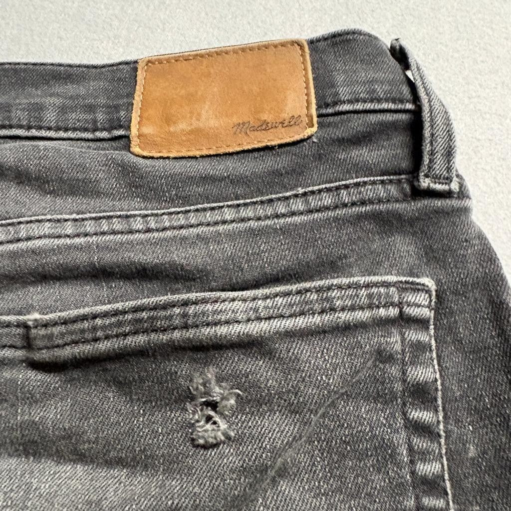 Madewell Slim Jeans Mens 32x30 Black Distressed Ripped Denim Pants
