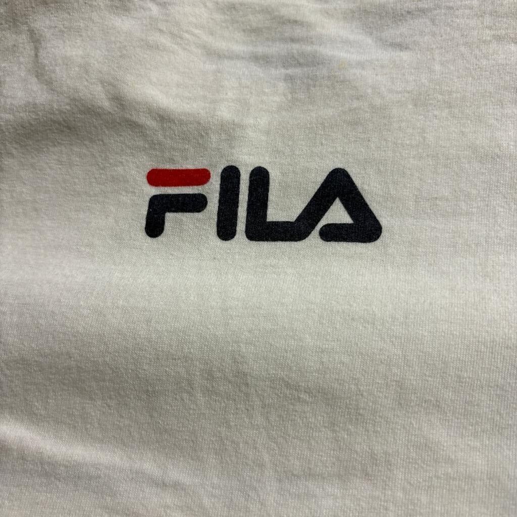 Vintage Fila T Shirt Mens XL Cream Tultex Single Stitch Graphic Tee Made in