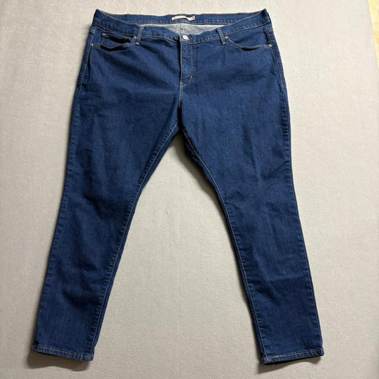 Levi's 310 Shaping Super Skinny Jeans Womens 22W S Blue Denim Stretch Plus Size