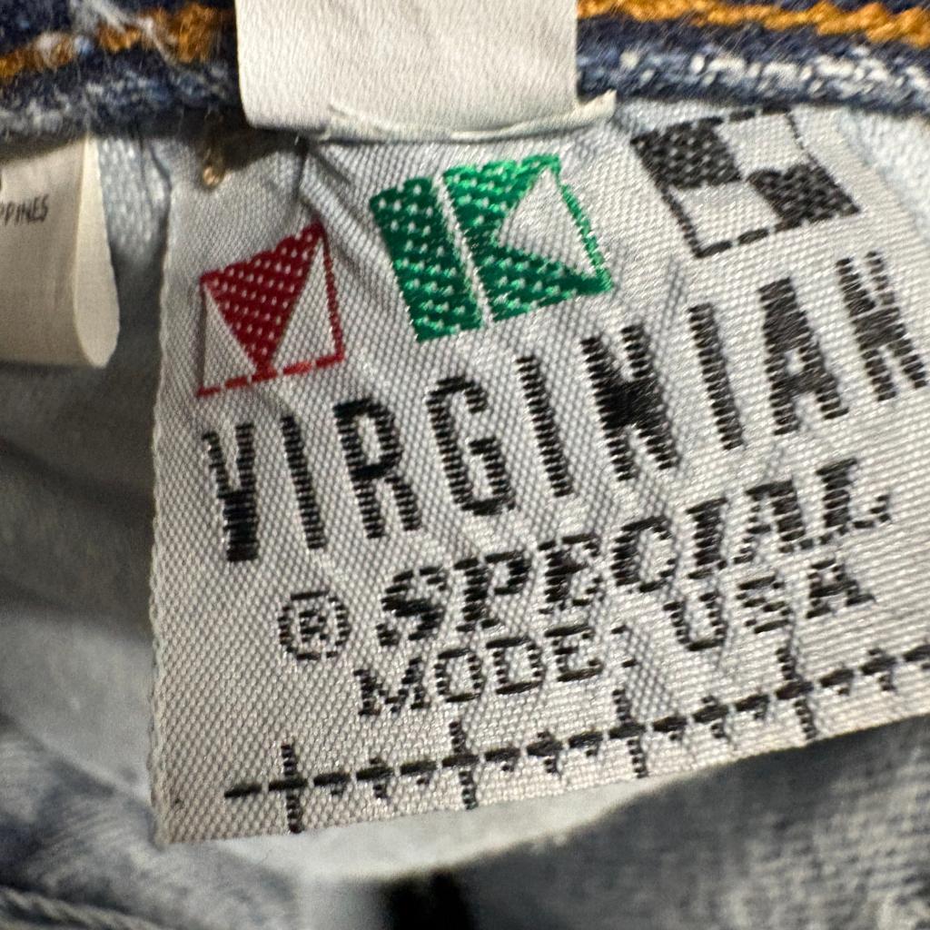 Vintage Virginian Special Jeans Womens 27 Acid Wash Denim High Rise Straight Leg