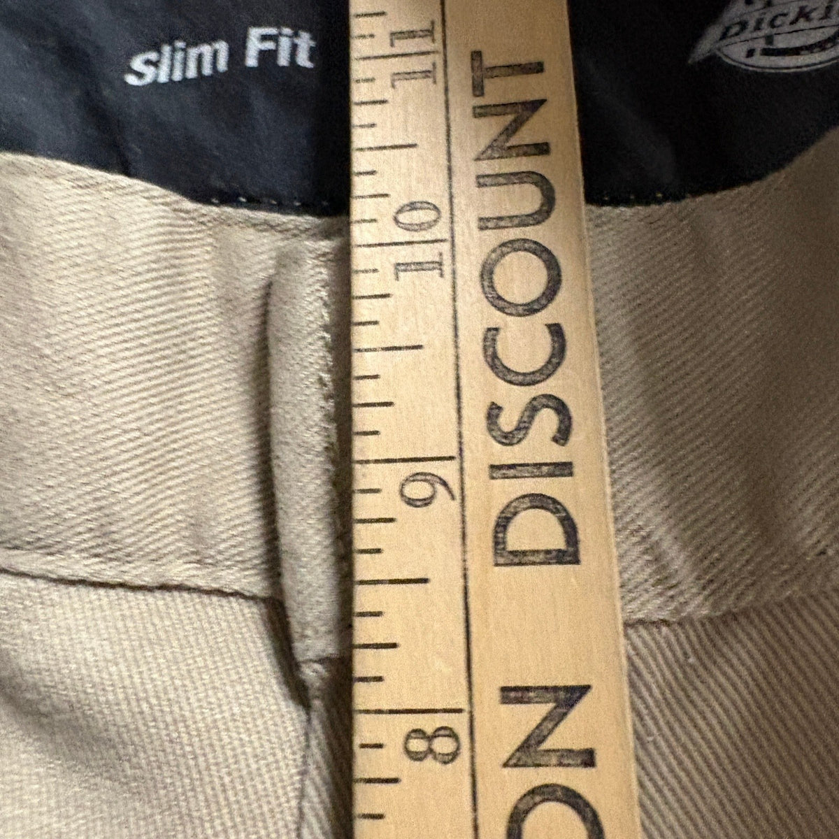 Dickies Flex Slim Fit Chino Pants Mens 36x30 Khaki Beige Workwear 873FDS
