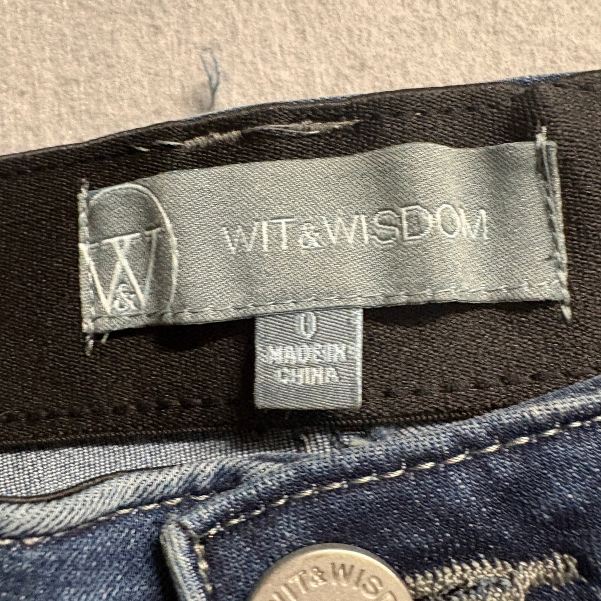 Wit & Wisdom Ab Solution Skinny Jeans Women Size 0 Blue Denim Stretch Ankle Pant