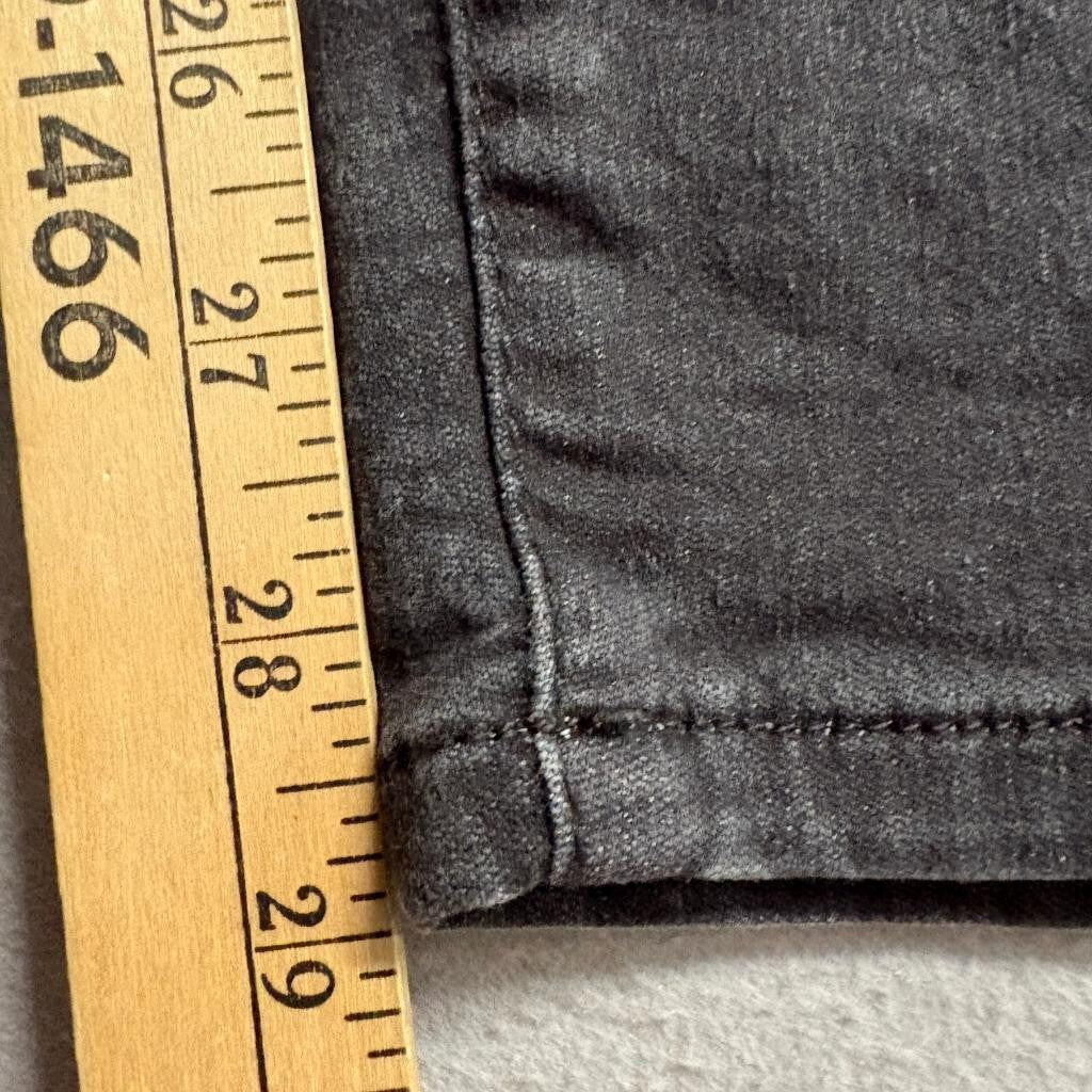 Lee Boys Jeans Size L 14/16 Black Denim Elastic Waist Drawstring Stretch