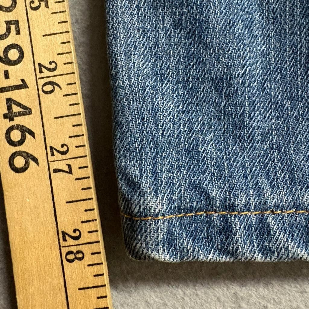 Levi's 514 Slim Straight Jeans Mens 36x30 Distressed Blue Denim 100% Cotton