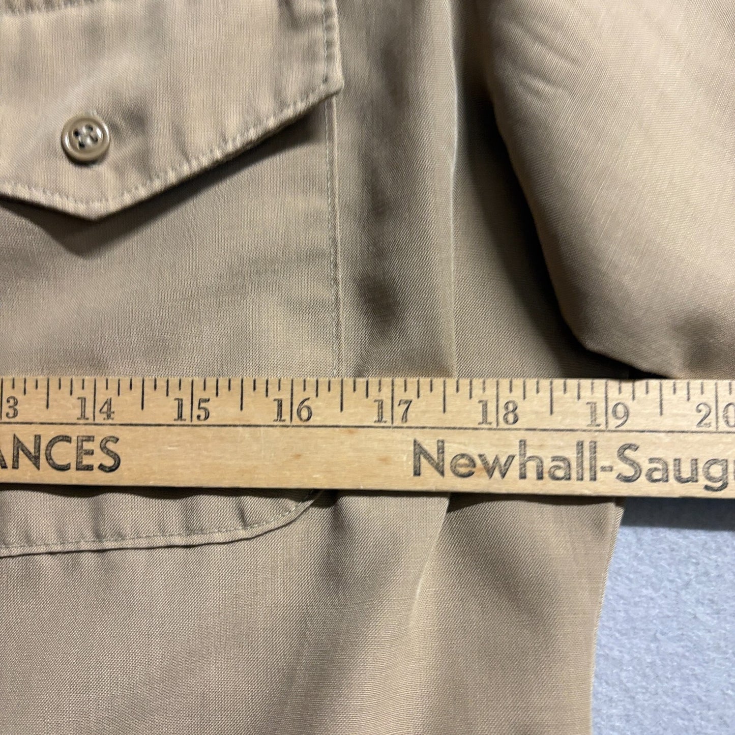 DSCP Valor Collection Uniform Shirt 16.5x36 Fits Like M Khaki Military USA