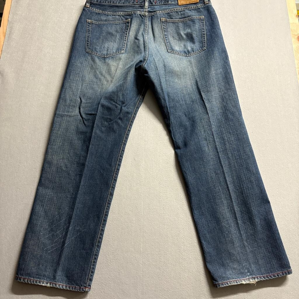 Nautica Jeans Mens 40x30 Blue Denim Straight Leg Classic Fit Pants