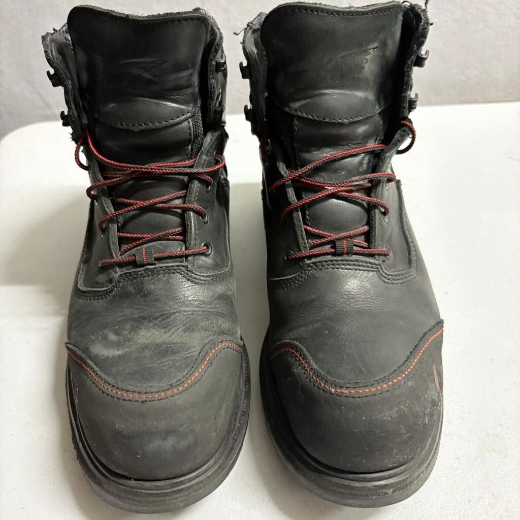 Red Wing 2400 King Toe Mens 9.5 D Waterproof Steel Toe Work Boots Black Leather