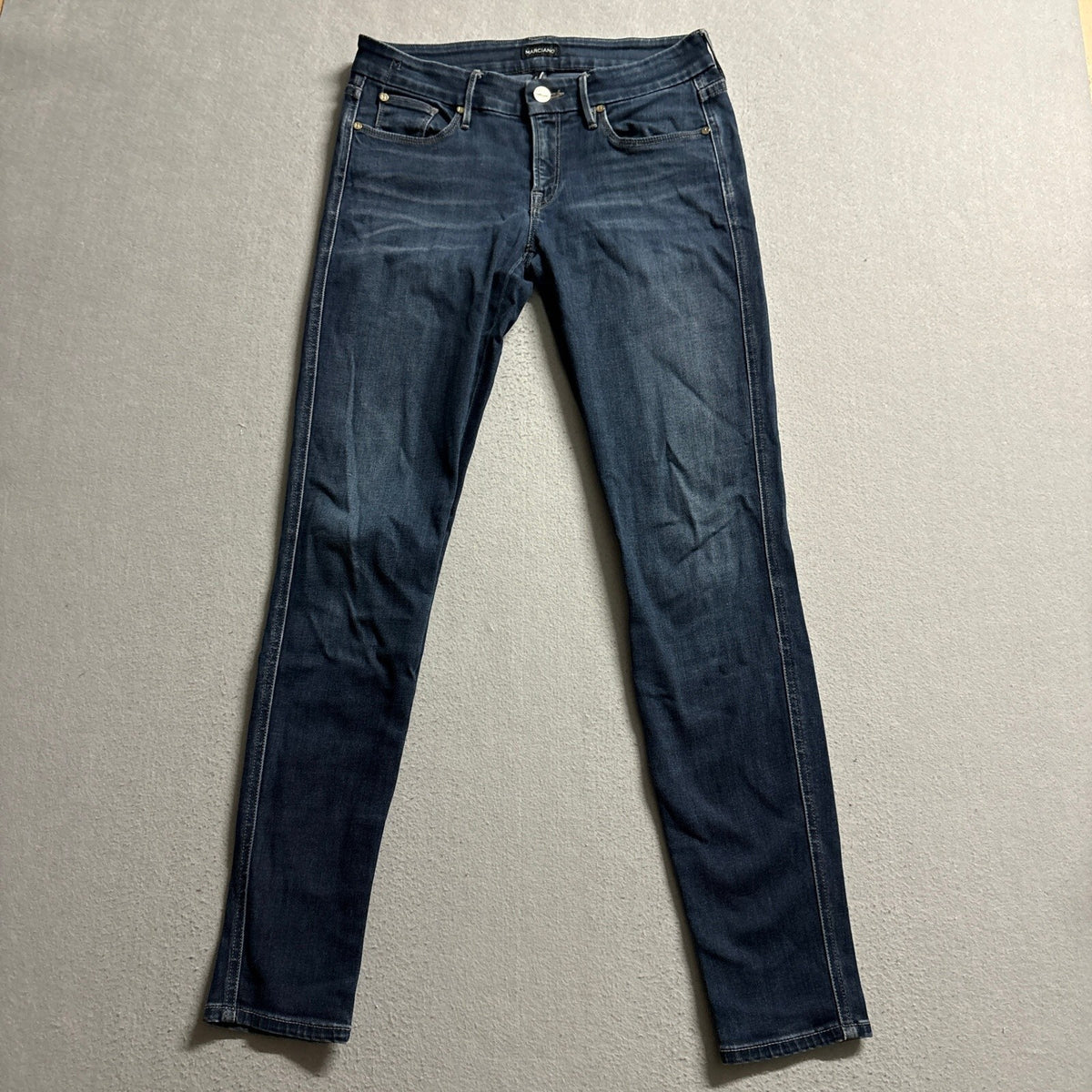 Marciano Guess Women Skinny Jeans No 6 Dark Wash Blue Size 27 Made in USA
