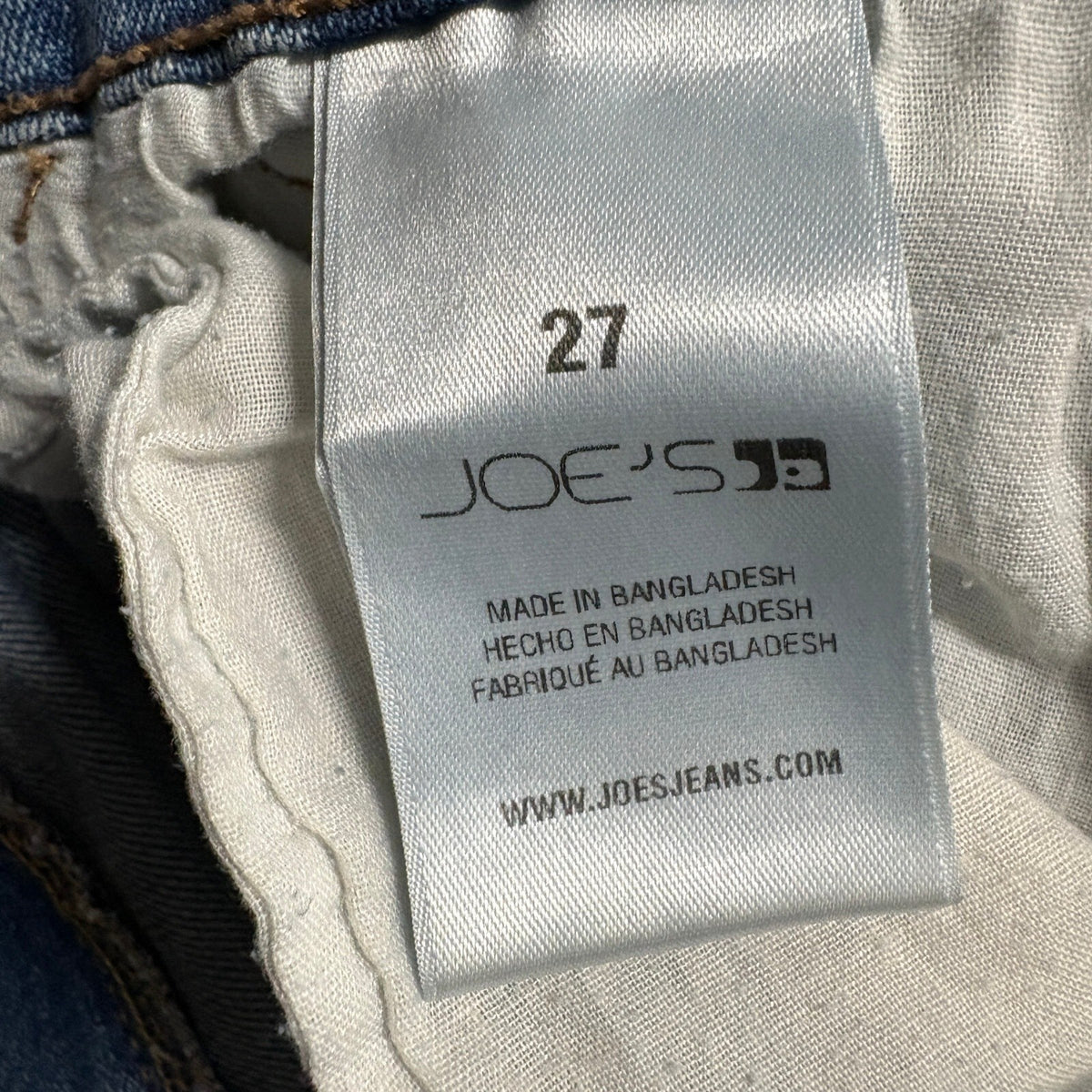 Joe's Jeans Bibiana High Rise Straight Leg Distressed Denim Blue Jeans Size 27