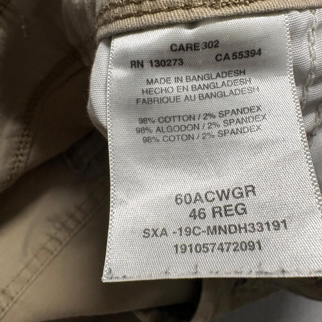 Wrangler Cargo Shorts Mens 46 Regular Tan Beige Cotton Blend Casual Outdoor