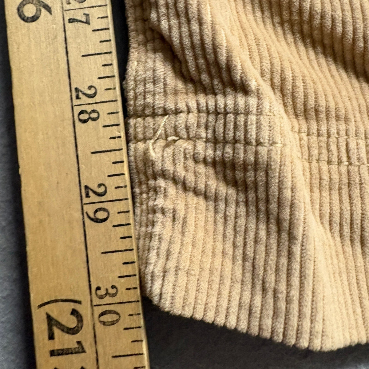 American Eagle Corduroy Cargo Pants Womens Size 0 Beige Tan Wide Leg Stretch