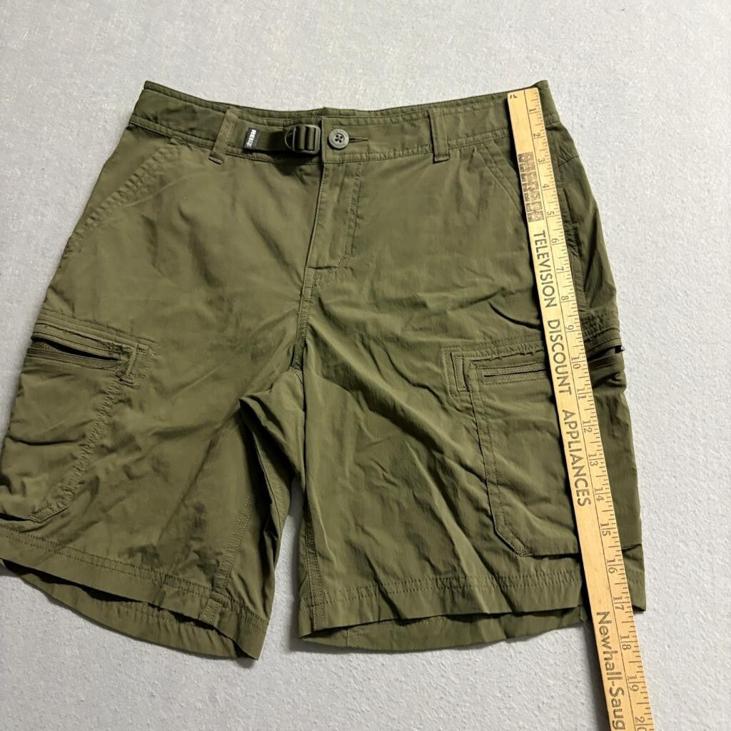 REI Co-op Sahara Cargo Shorts Womens Size 8 Green Nylon Spandex Hiking Outdoor