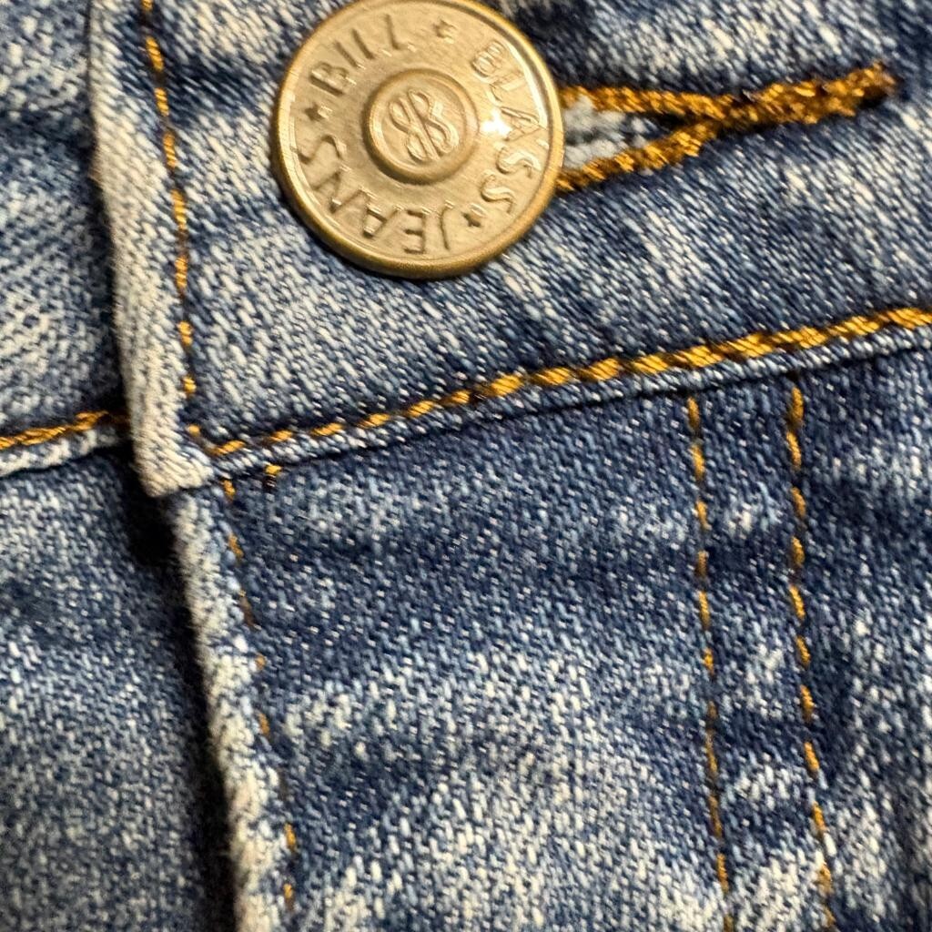 Bill Blass Jeans Womens 6P Blue Denim Stretch Bootcut Mid Rise Pants