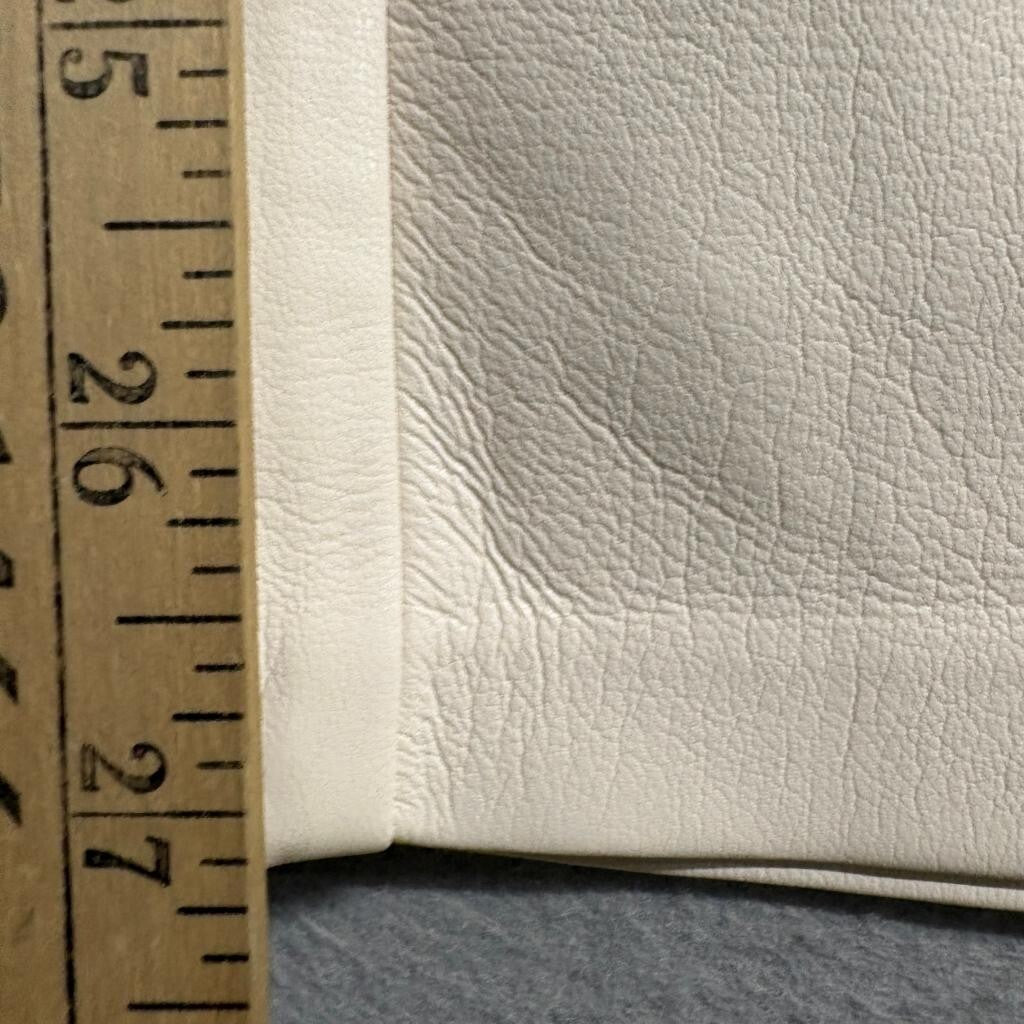 Aritzia Wilfred The Melina Pant Faux Leather Straight Leg Cream Beige Women's