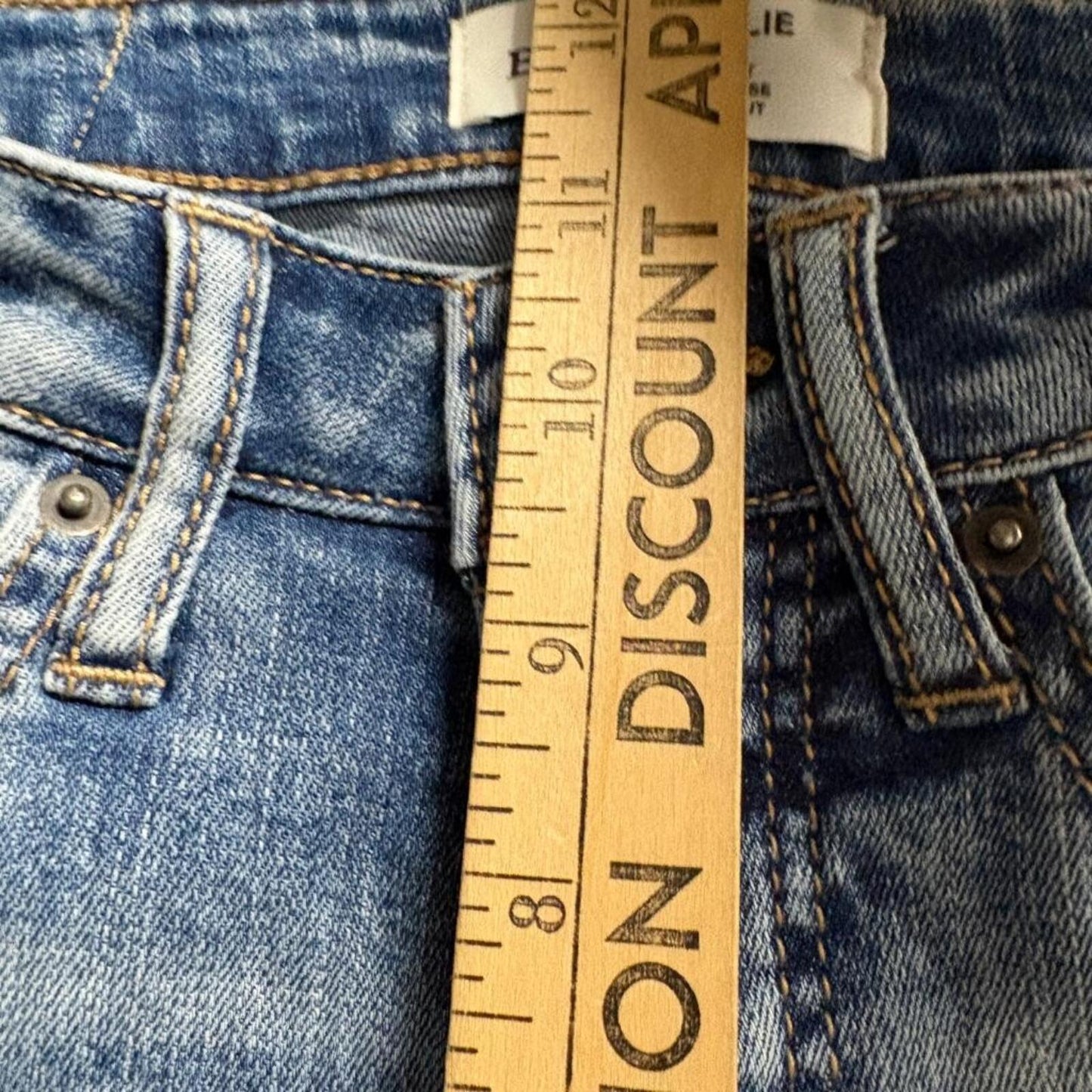 BKE Billie Slim Fit High Rise Bootcut Jeans Womens 25 x 35.5 Medium Wash Stretch